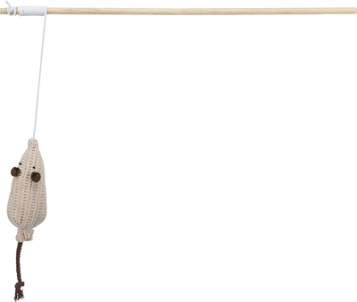 TRIXIE Kattenspeelgoed Kattenhengel Muis 40 cm – 4 stuks met Catnip
