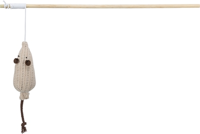 TRIXIE Kattenspeelgoed Kattenhengel Muis 40 cm – 4 stuks met Catnip