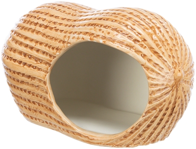 TRIXIE Keramiekhuis Pinda Temperatuurregulerend - voor hamsters & muizen - 17x8 cm - 4 stuks