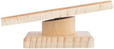 TRIXIE Loopschijf hamsters Hout Kurk Vlak loopvlak (wervelvriendelijk) - Fluisterstil - 22 cm