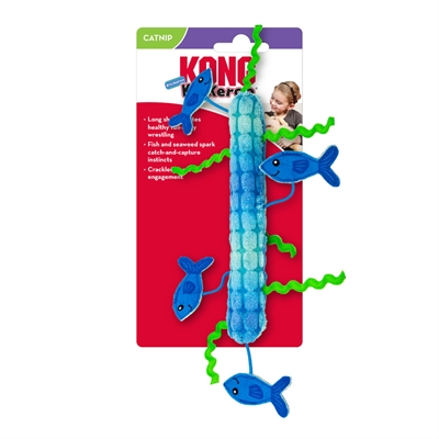 KONG Kattenspeeltje Kickeroo Stickeroo Blauw 26×11,5×2 cm – Catnip