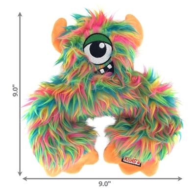 KONG hondenspeeltje Frizzle Frazzle 23×21×6 cm – Verstevigd pluche