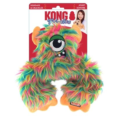 KONG hondenspeeltje Frizzle Frazzle 23×21×6 cm – Verstevigd pluche