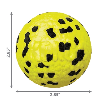 KONG Hundespielzeug Reflex Ball Gelb 7×7×7 cm - Stabil und schwimmfähig