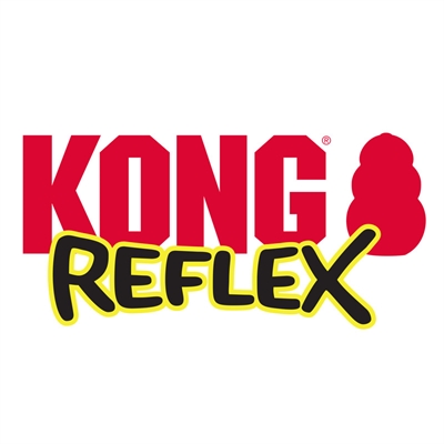 KONG Hundespielzeug Reflex Ball Gelb 7×7×7 cm - Stabil und schwimmfähig