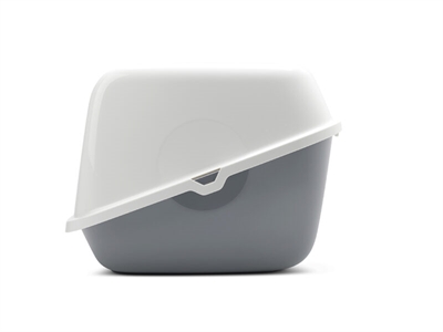 SAVIC Kattenbak Nestor Giant 75,5×56×55,5 cm – Wit/Lichtgrijs