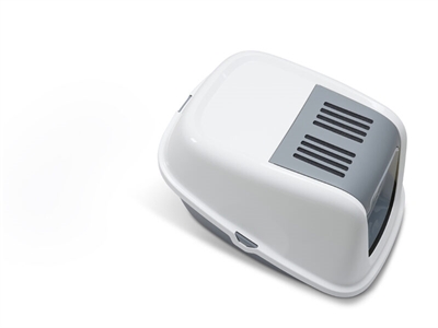 SAVIC Kattenbak Nestor Giant 75,5×56×55,5 cm – Wit/Lichtgrijs