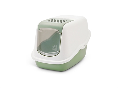 SAVIC Kattenbak Nestor Botanical Groen 56×39×38,5 cm – Modern design