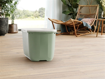 SAVIC Kattenbak Hop In 58,5×39×39,5 cm – Botanical Groen