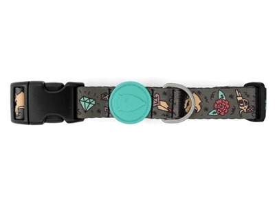 MORSO hondenhalsband gerecycled Ink Tank groen 30-42×1,5 cm