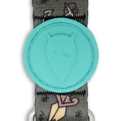 MORSO hondenhalsband gerecycled Ink Tank groen 30-42×1,5 cm