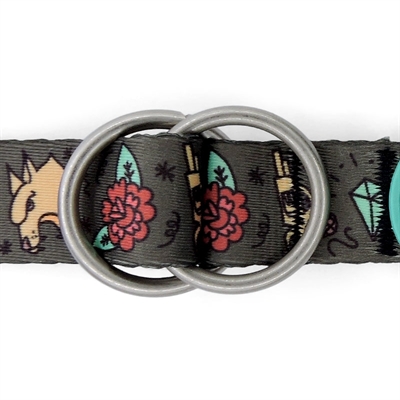 MORSO Hondenriem Ink Tank - Gerecycled, Verstelbaar (tot 80 kg) - Groen - 65-200x2,5 cm