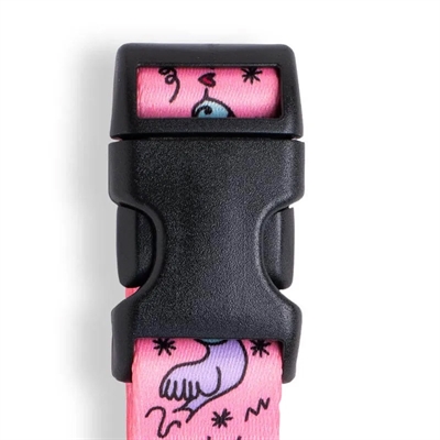 MORSO hondenhalsband gerecycled Sweet Tweet Roze 30-42×1,5 cm
