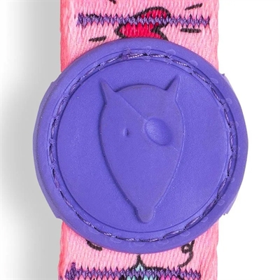 MORSO hondenhalsband gerecycled Sweet Tweet Roze 37-58×2,5 cm