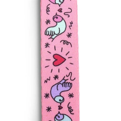 MORSO Hondentuig H-tuig Sweet Tweet gerecycled - Roze - 50-70 x 1,5 cm