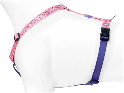 MORSO Hondentuig H-tuig Sweet Tweet Gerecycled PET-flessen - Roze - 60-80x2,5 cm