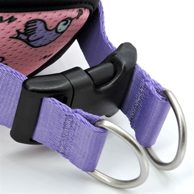 MORSO Hondentuig Body Mesh Sweet Tweet gerecycled PET - roze - 40-45 cm