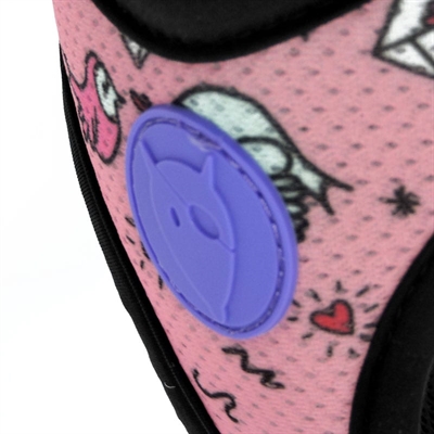 MORSO Hondentuig Body Mesh Sweet Tweet Gerecycled, ademend - Roze - 56-62 cm