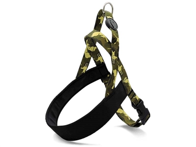 MORSO Hondentuig Norwegian Full Metal Gerecycled PET - Neopreen borststuk - Bruin - 69-86x63 cm