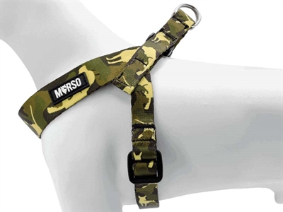 MORSO Hondentuig Mini Full Metal Dog Gerecycled (PET) verstelbaar & zacht - Bruin - 32-41x2,5 cm