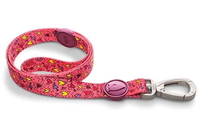 MORSO Hondenriem Gerecycled Pink Think | Van gerecycled PET - Roze - 120x1,5 cm 6–20 kg