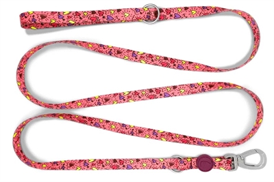 MORSO Hondenriem Verstelbaar Gerecycled Pink Think 75-230×1,5 cm – Roze