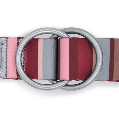 MORSO Hondenriem Verstelbaar Skyline Rood/Roze 75-230×1,5 cm – Gerecycled