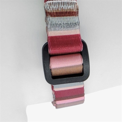 MORSO Hondentuig Mini Verstelbaar – Gerecycled PET, Zacht | Rood/Roze - 29-38x2,5 cm