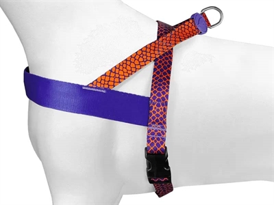 MORSO Hondentuig Norwegian Urban Lizard Gerecycled PET verstelbaar - Rood - 46-60x42 cm