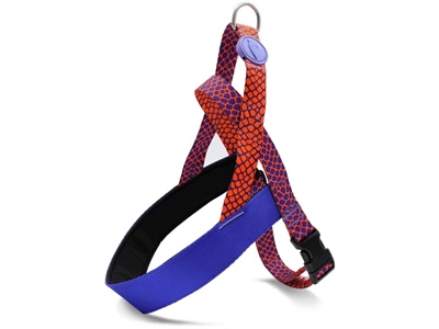 MORSO Hondentuig Norwegian Urban Lizard Gerecycled PET verstelbaar - Rood - 46-60x42 cm