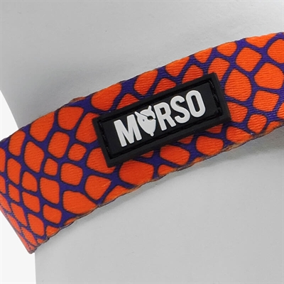MORSO Hondentuig Mini Urban Lizard Gerecycled & verstelbaar - Rood - 24-32x1,5 cm