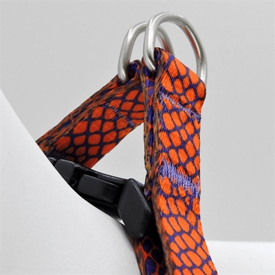 MORSO Hondentuig Mini Urban Lizard Gerecycled & verstelbaar - Rood - 24-32x1,5 cm