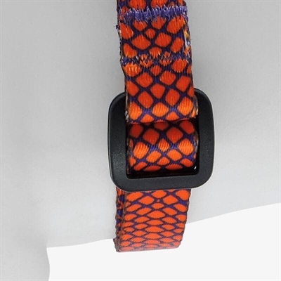 MORSO Hondentuig Mini Urban Lizard Gerecycled & verstelbaar - Rood - 24-32x1,5 cm