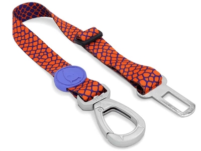 MORSO Honden autogordel Urban Lizard - Gerecycled, verstelbaar met clip - Rood - 40–65x1,5 cm (tot 20 kg)