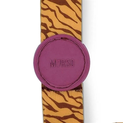 MORSO Hondenriem Jungle Drum Gerecycled PET - Oranje - 120x1,5 cm | tot 20 kg