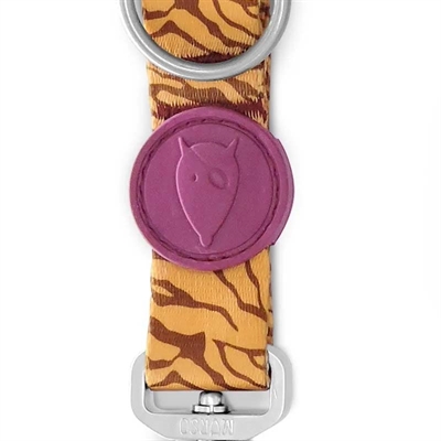 MORSO Hondenriem Jungle Drum Gerecycled PET, Verstelbaar - Oranje - 75-230x1,5 cm, tot 4 kg