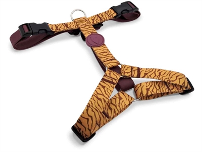 MORSO Hondentuig H-tuig Jungle Drum gerecycled & 5-voudig verstelbaar - Oranje - 40-55x1,5 cm