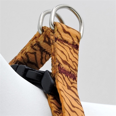 MORSO Hondentuig Mini Jungle Drum gerecycled & verstelbaar - Oranje - 24-32x1,5 cm