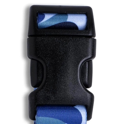 MORSO hondenhalsband Gerecycled Splash Blauw 37-58×2,5 cm