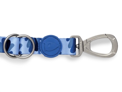 MORSO Hondenriem Splash gerecycled & verstelbaar - Blauw - 65-200x2,5 cm - tot 80 kg