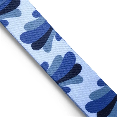 MORSO Hondenriem Splash gerecycled & verstelbaar - Blauw - 65-200x2,5 cm - tot 80 kg