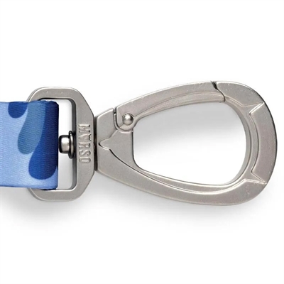 MORSO Hondenriem Splash gerecycled & verstelbaar - Blauw - 65-200x2,5 cm - tot 80 kg