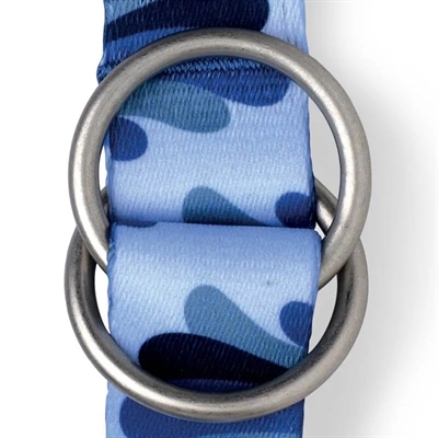 MORSO Hondenriem Splash gerecycled & verstelbaar - Blauw - 65-200x2,5 cm - tot 80 kg