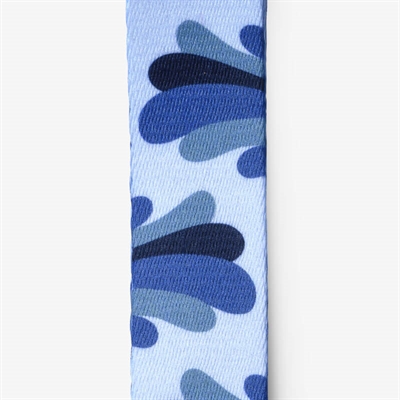 MORSO Hondentuig Mini Gerecycled verstelbaar & zacht - Splash Blauw - 29-38x2,5 cm