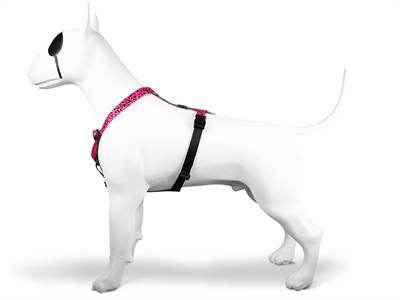 MORSO Hondentuig H-Tuig Gerecycled Bubble Leo Roze 40-55×1,5 cm