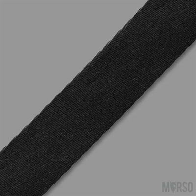 MORSO hondenhalsband gerecycled Pureness zwart 43-70×2,5 cm