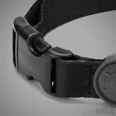 MORSO hondenhalsband gerecycled Pureness zwart 43-70×2,5 cm