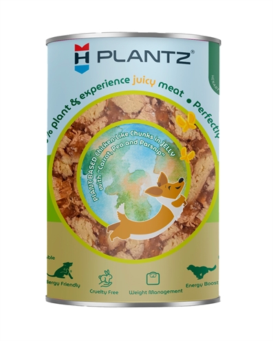 HENART hondenvoer Plantz Vleesachtige Kip Stukken 400 gr – Plantaardig