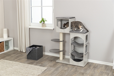 TRIXIE Krabpaal Adriano Grijs 78×38×118 cm – Kattenkrabpaal