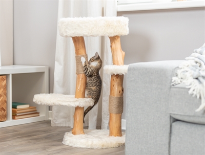 TRIXIE Krabpaal Santo met sisal & ligplekken - Hout crème - 38x38x73 cm